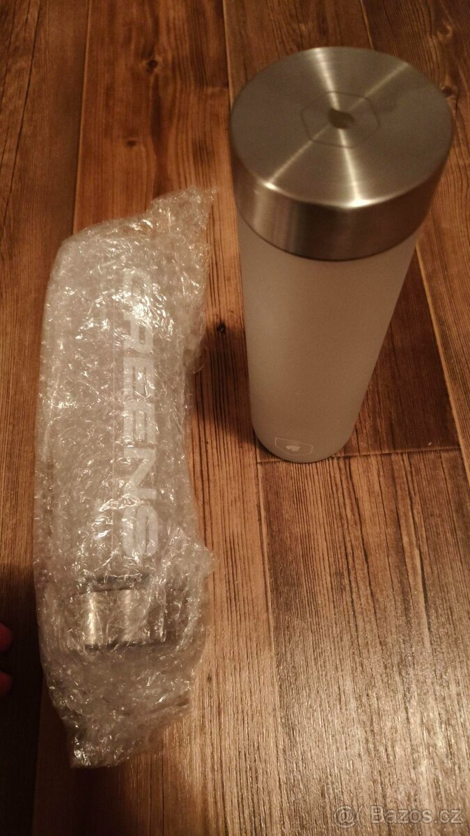 Láhev z pevného skla/nerez víčko - 4