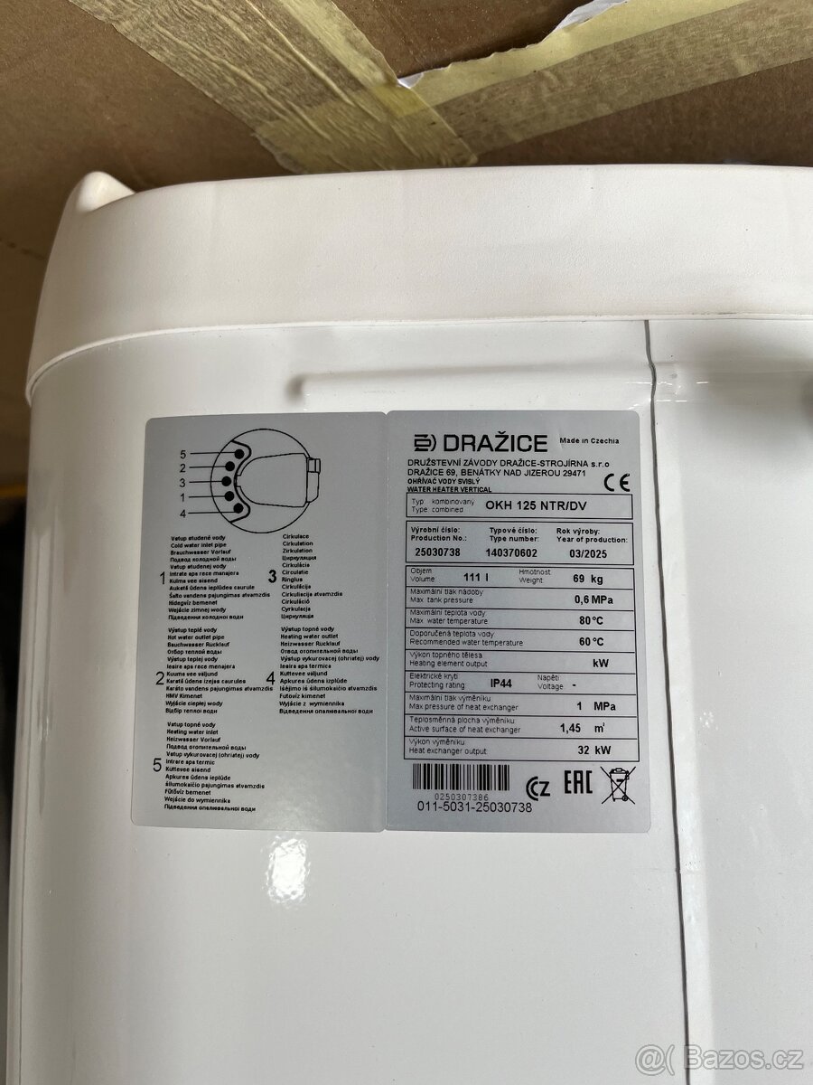 Bojler Dražice OKH 125 NTR/DV - 4