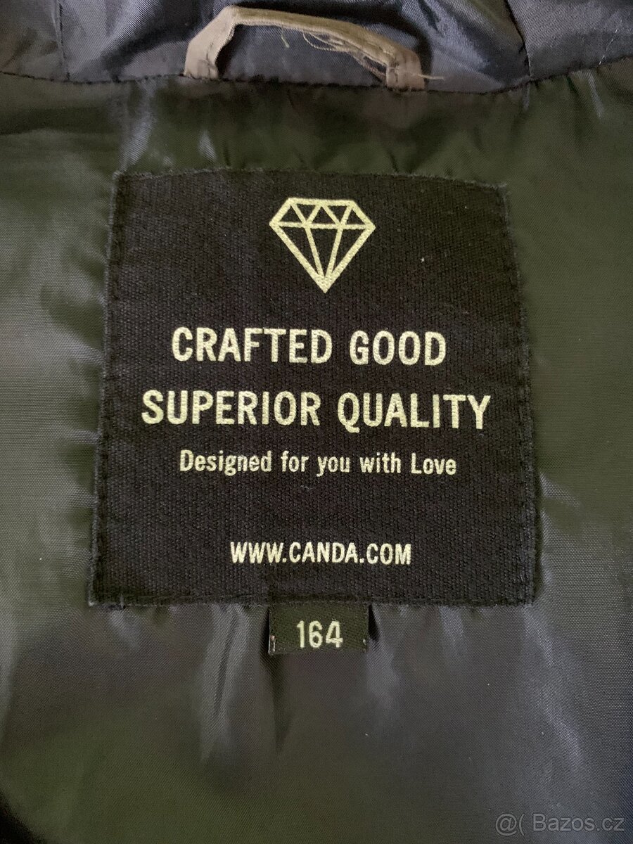 Dívčí zimní bunda CaA, velikost 164 - 4