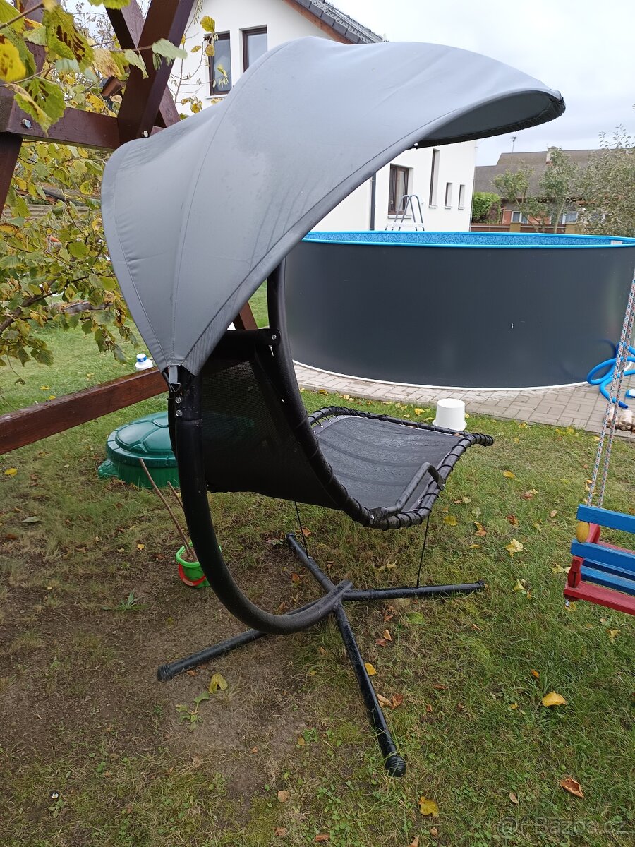 Zahradní relaxační lehátko, houpačka - 4