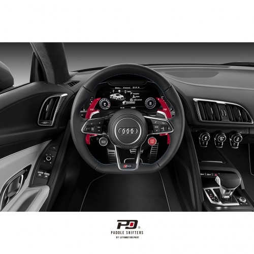 Leyo motorsport pádla řazení AUDI,červená/red, top stav - 4