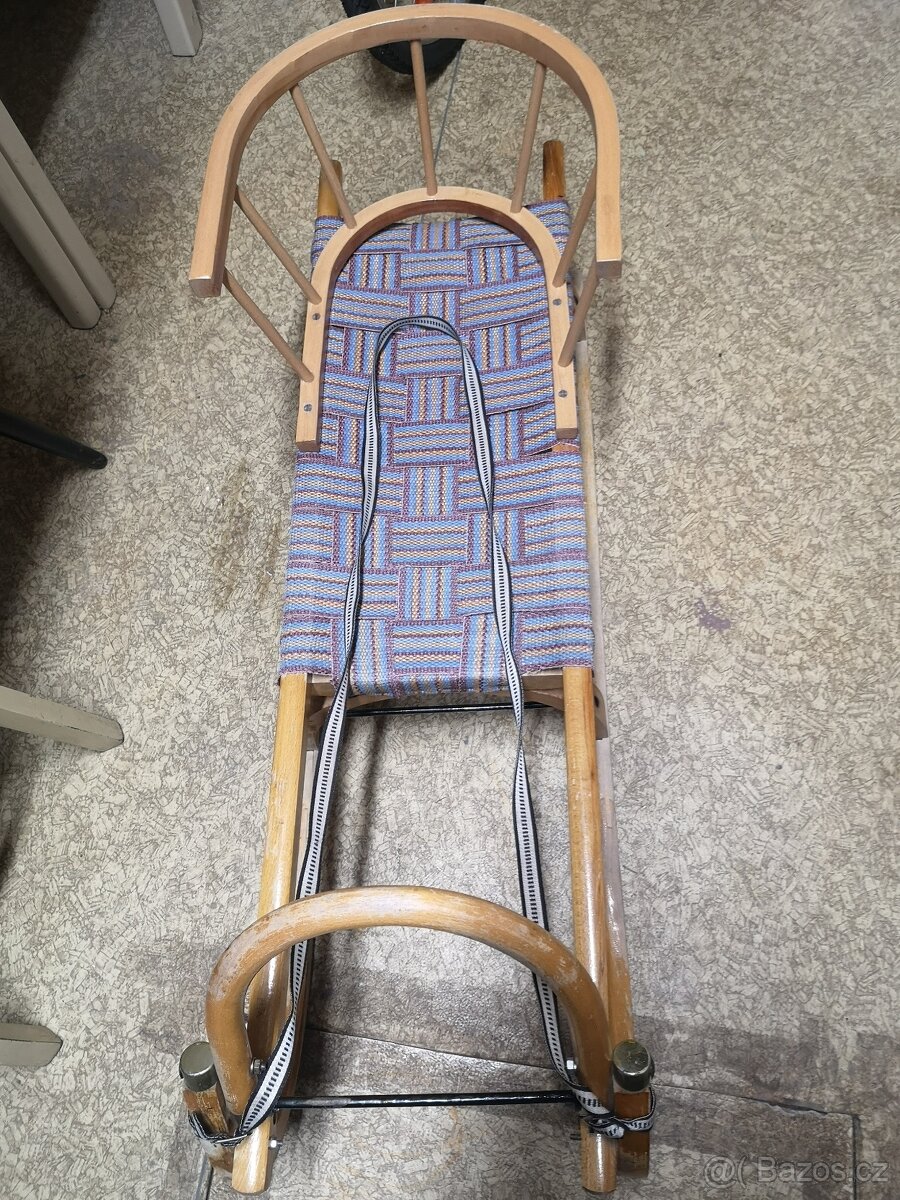 Dětské sáně - sáňky s ohrádkou. - 4