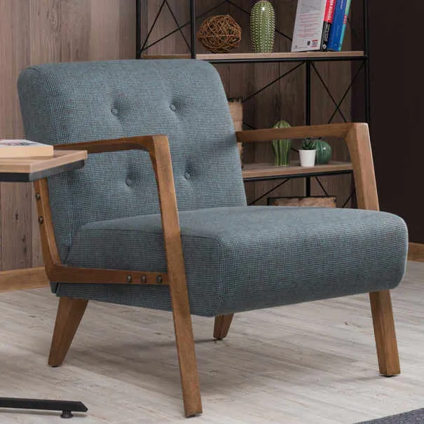 Křeslo modré Kemer, Sconto nábytek - 4