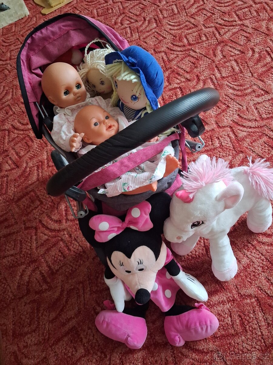 Kočárek a panenky,plyšáci - 4