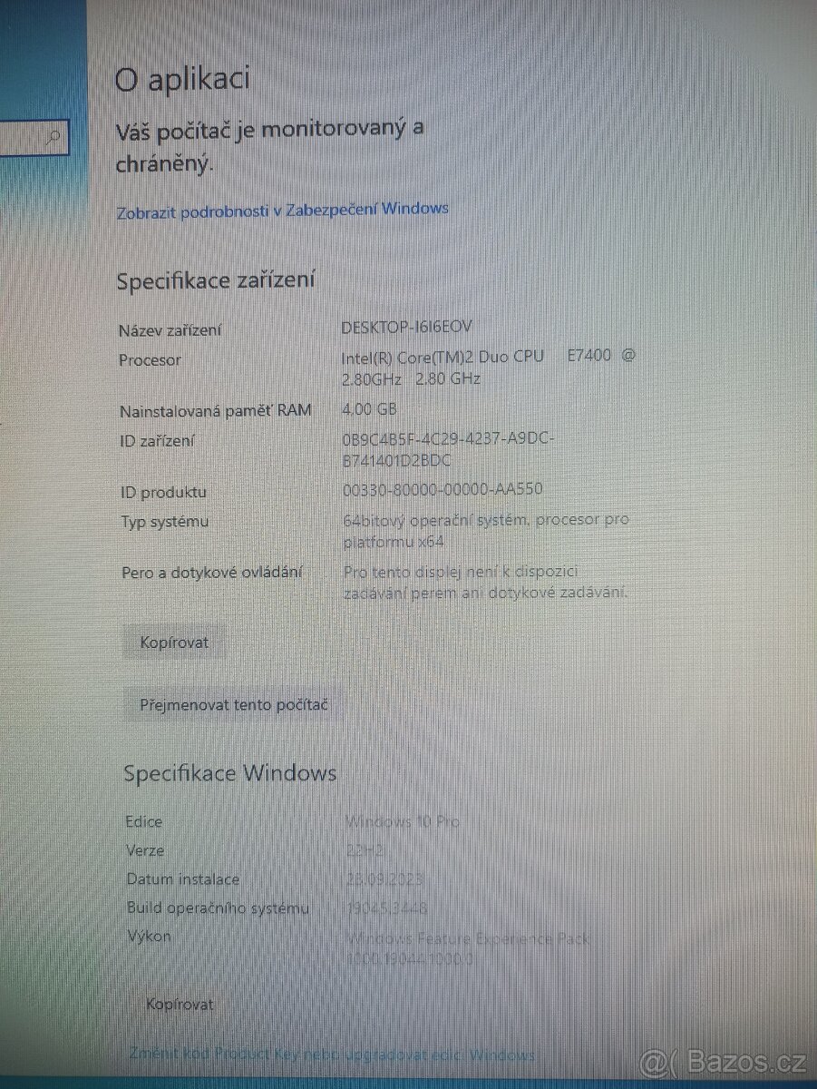 Počítač Intel Core 2 duo - 4