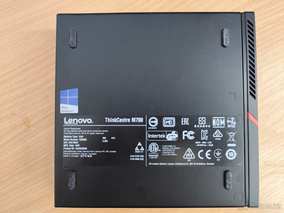 Lenovo M700 Tiny i5-6500T Wifi + BT 8GB 250GB SSD W10/W11 - 4