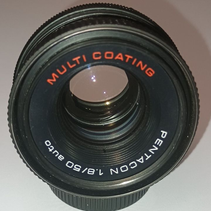 Pentacon MC 1,8/50 auto - RED (M42) - TOP STAV - 4