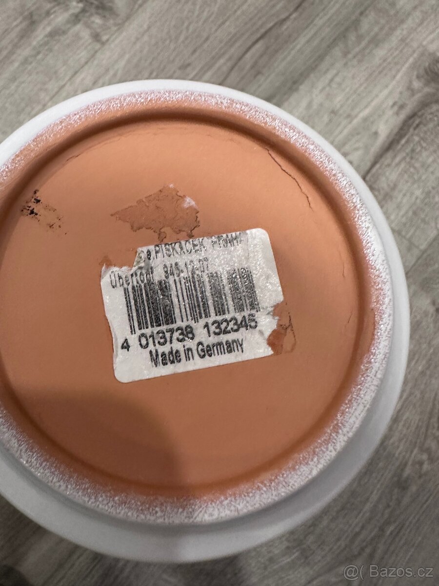 Bílý keramický květináč - 4