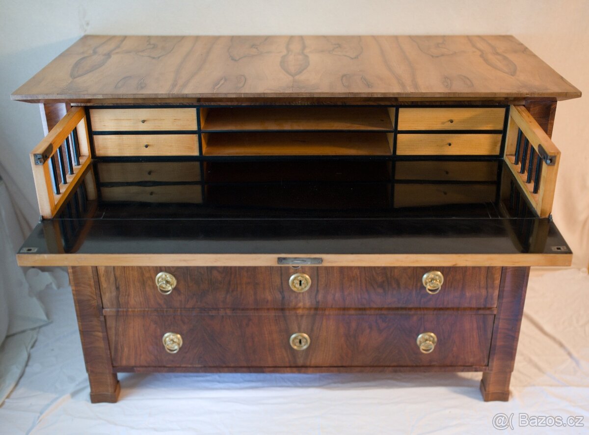 Psací komoda biedermeier - 4