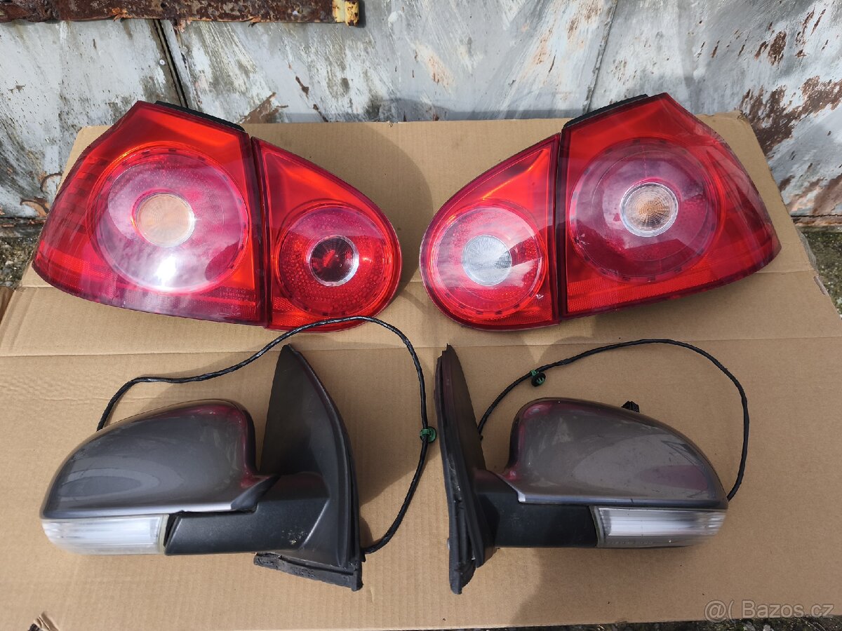 Vw Golf 5 světla maska zadní světlo zrcatko - 4