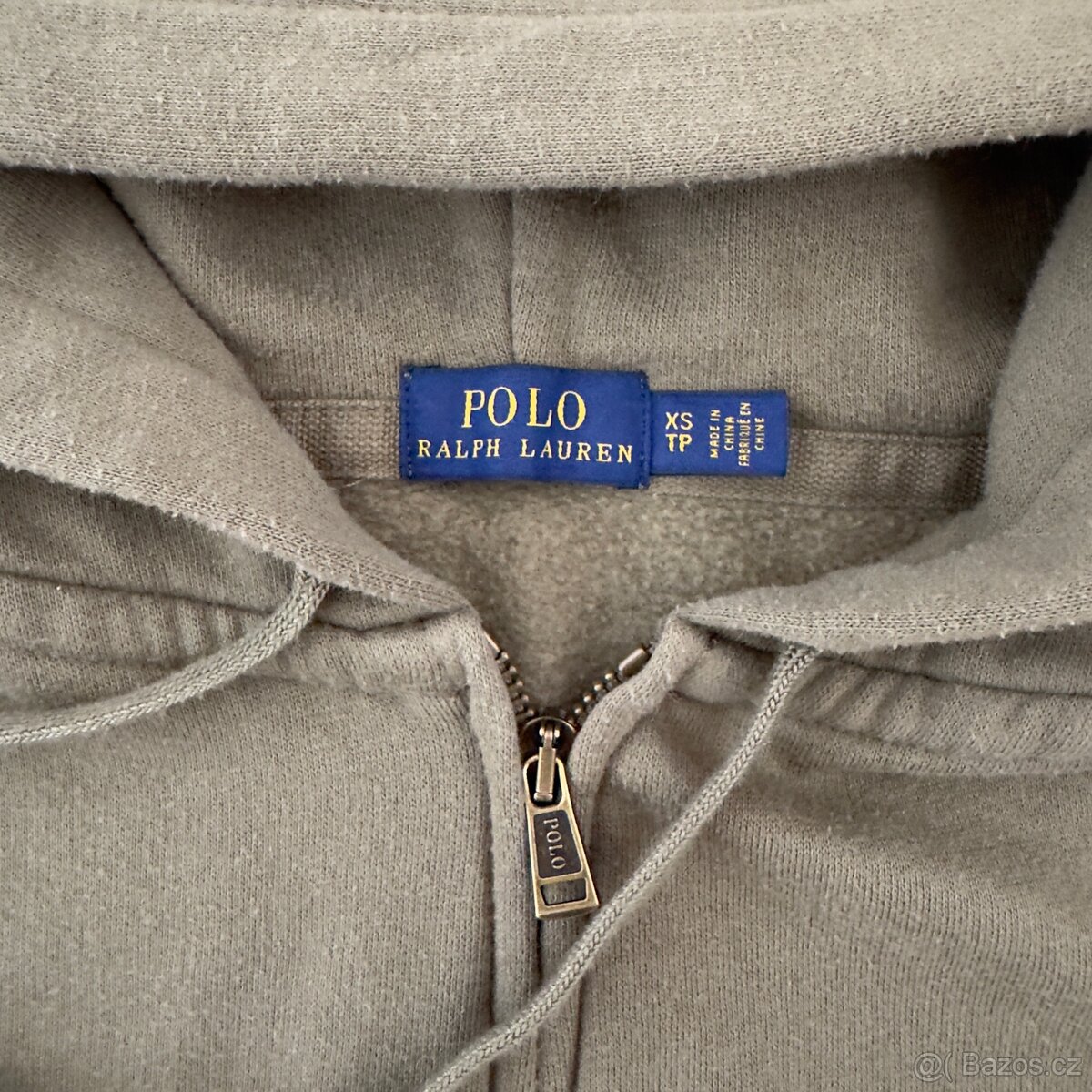 Ralph Lauren Polo zelená mikina na zip s kapucí | vel. XS - 4