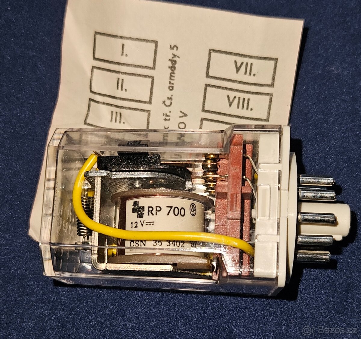 Relé pomocné ZPA Trutnov RP 700 PC – 12 V - 4