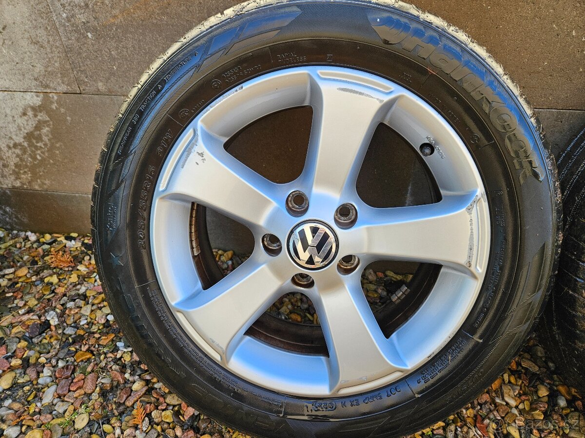 Alu disky VW s pneu TOP Hankook R16 sada, elektrony, disky - 4