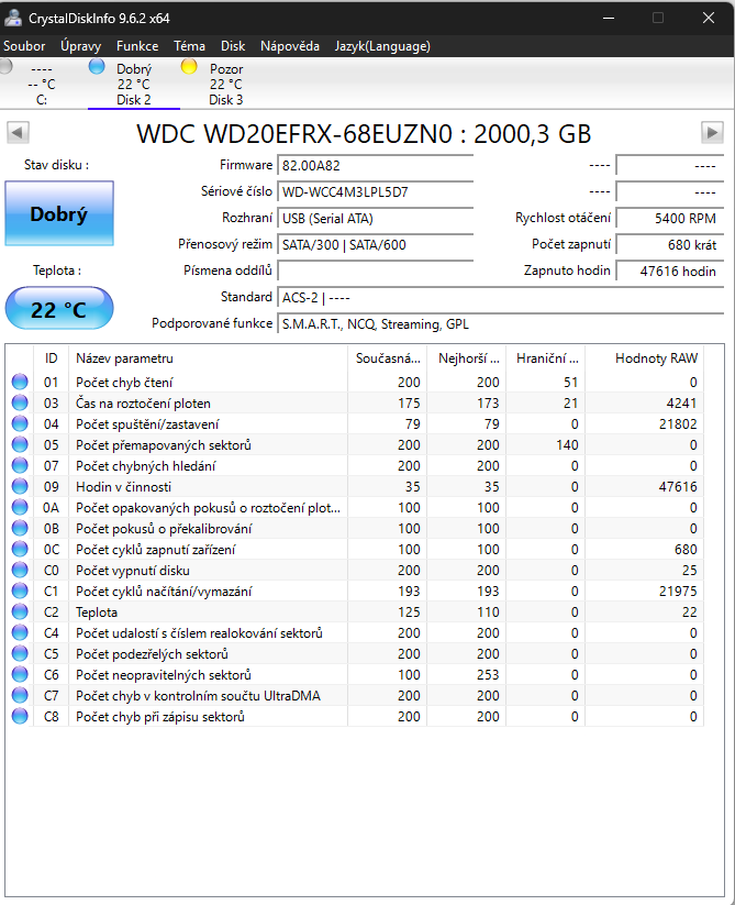 4ks Pevné disky HDD Western Digital Red 2TB - 4