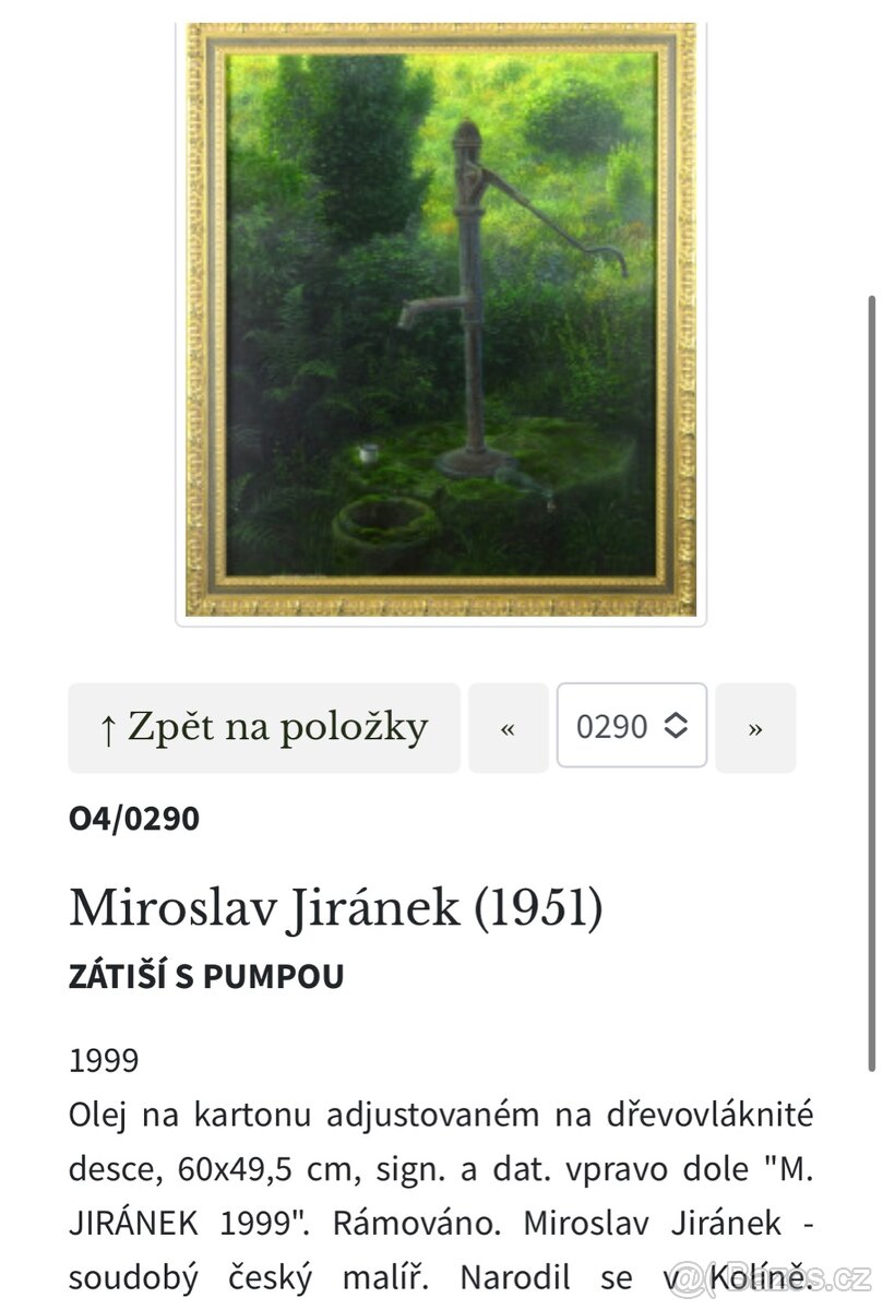 Obraz - Jiránek - Zátiší s pumpou - 4