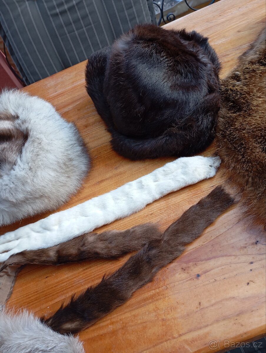 Čepice a límce pravá kožešina - 4