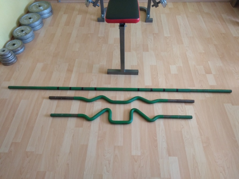 Bench press lavice 100 kg+ závaží Franka Sport + osy - 4