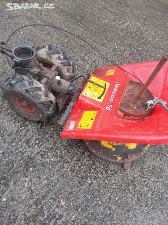 Prodám k malotraktorům tera vari sekačku Samson56 s převodov - 4