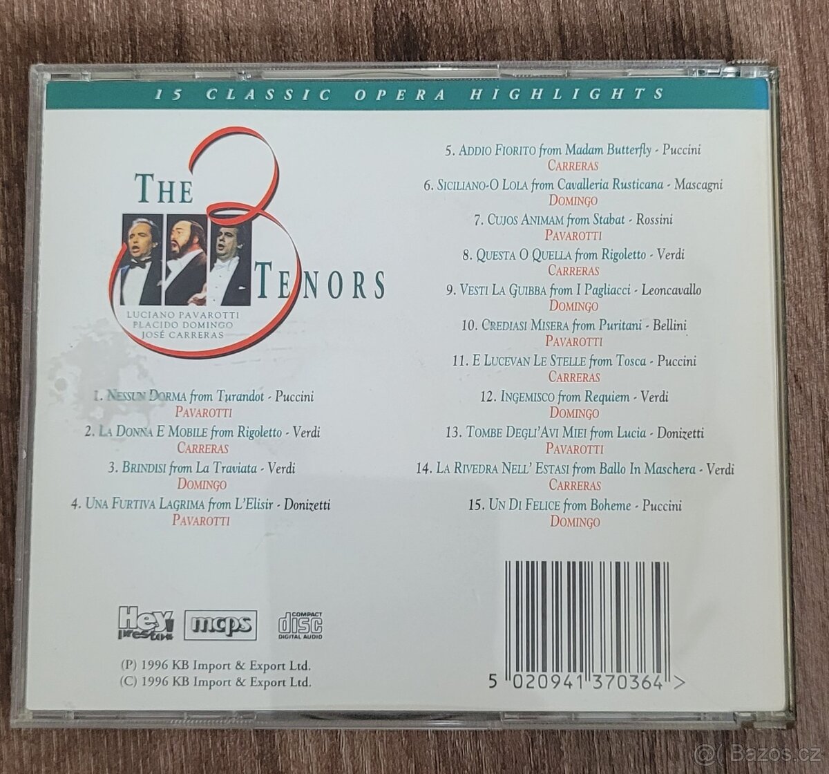 CD - Frank Sinatra, John Lee Hooker, 3 tenoři - 4