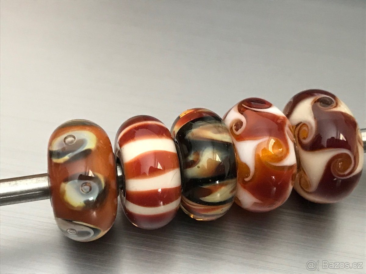 Trollbeads hnědé - 4