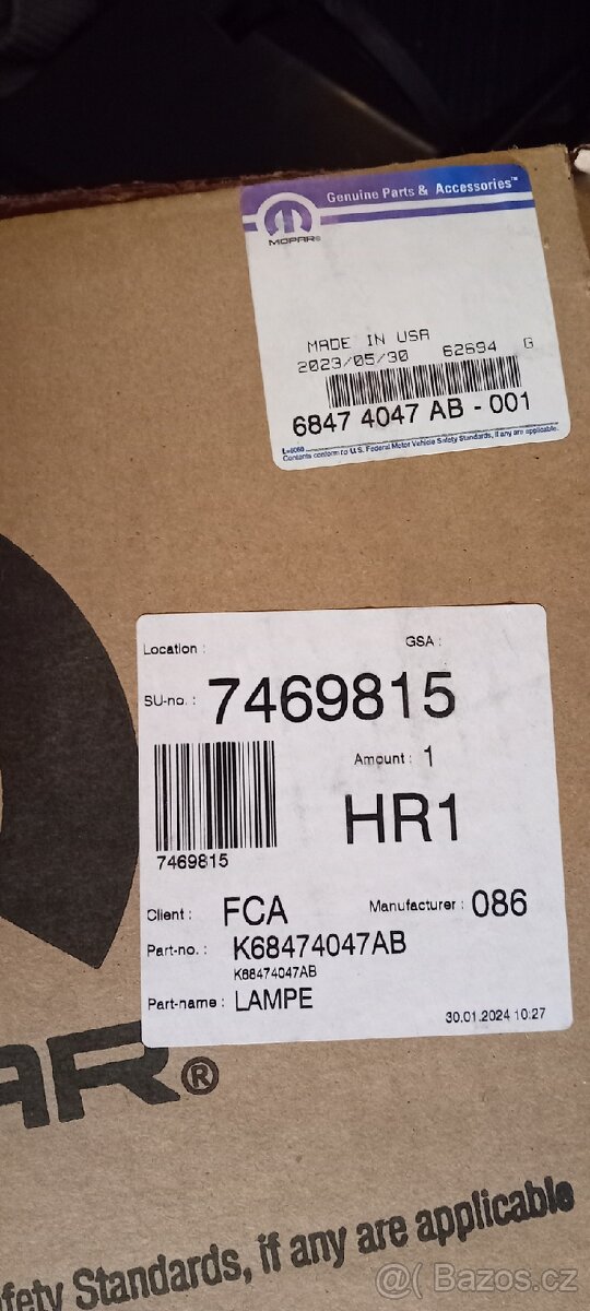 Jeep Wrangler JL Zadní světlo levé