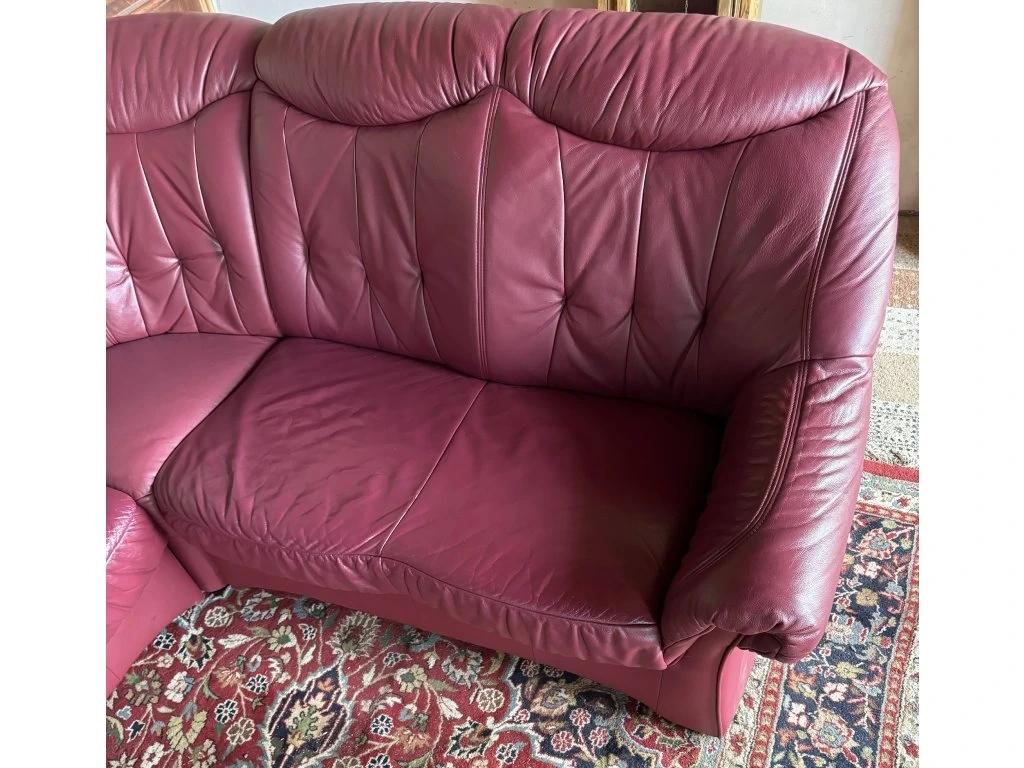 Luxusní rohová kožená sedací souprava,3034 - 4