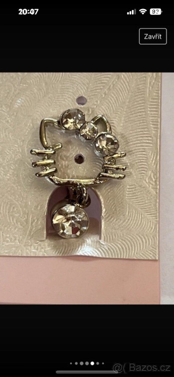 Naušnice s kočičkou Hello Kitty - 4