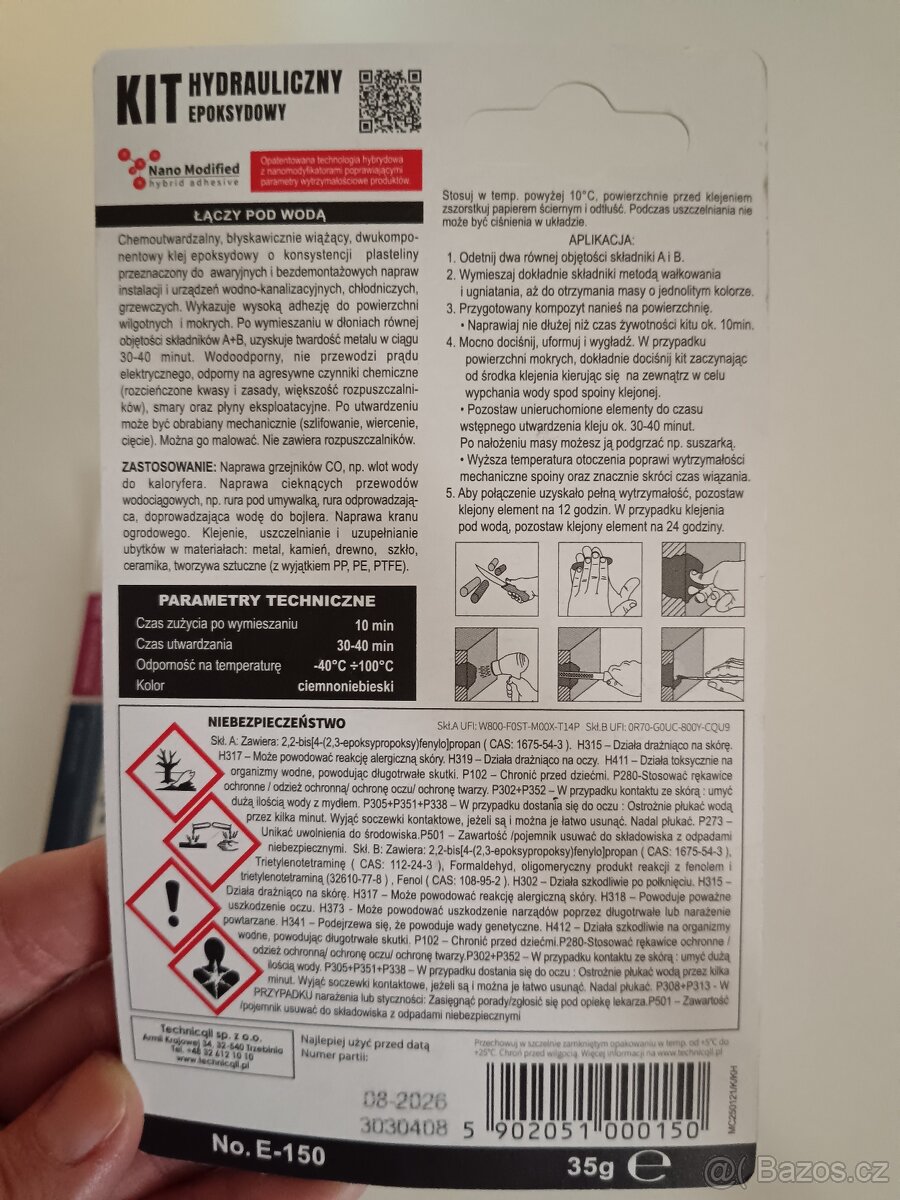 Epoxidový tmel na potrubí - 4