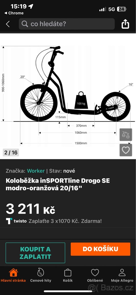 Koloběžka najeto 5km - 4