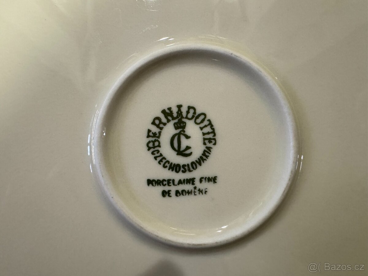 ČAJOVÝ SET BERNADOTTE CZECHOSLOVAKIA - 4