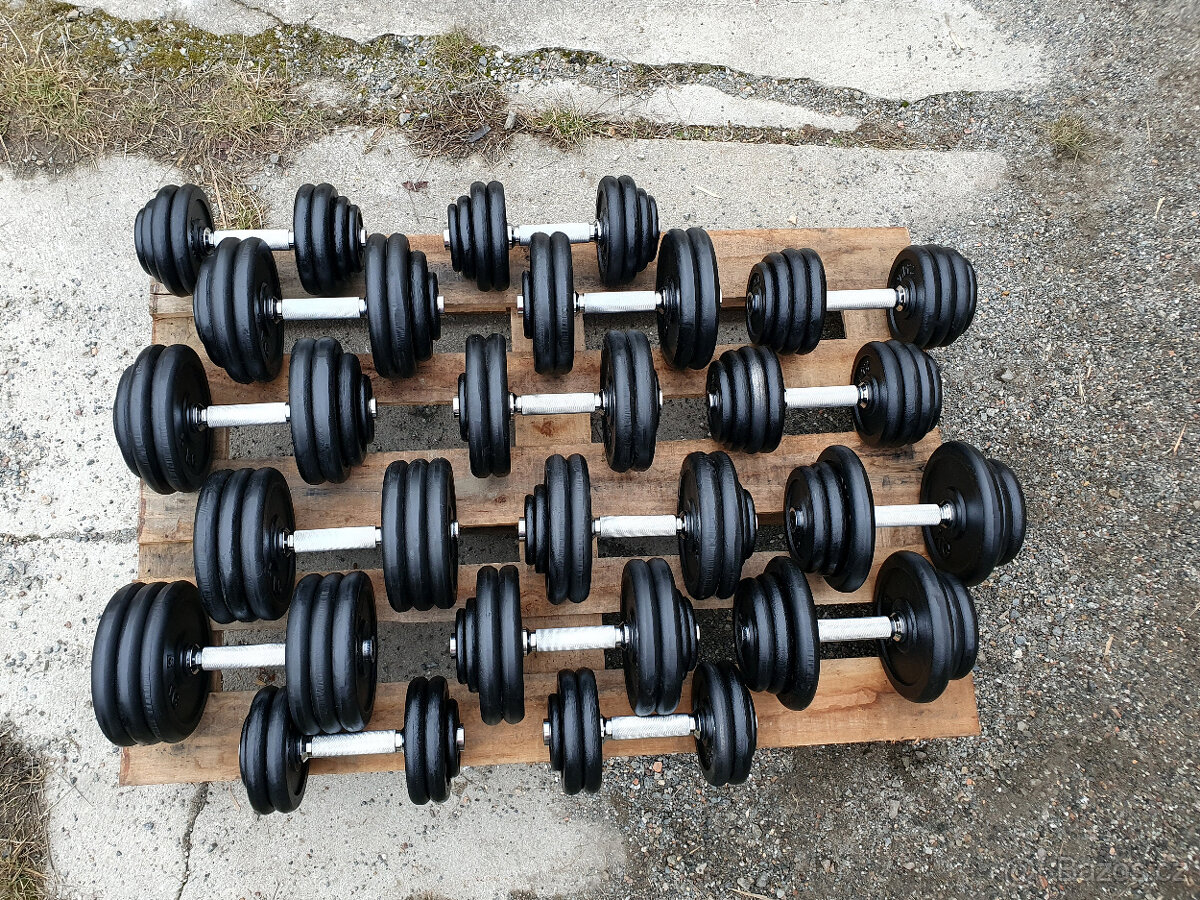 SADA činek jednoruček 12,5-30kg 340kg - NOVÁ - 4