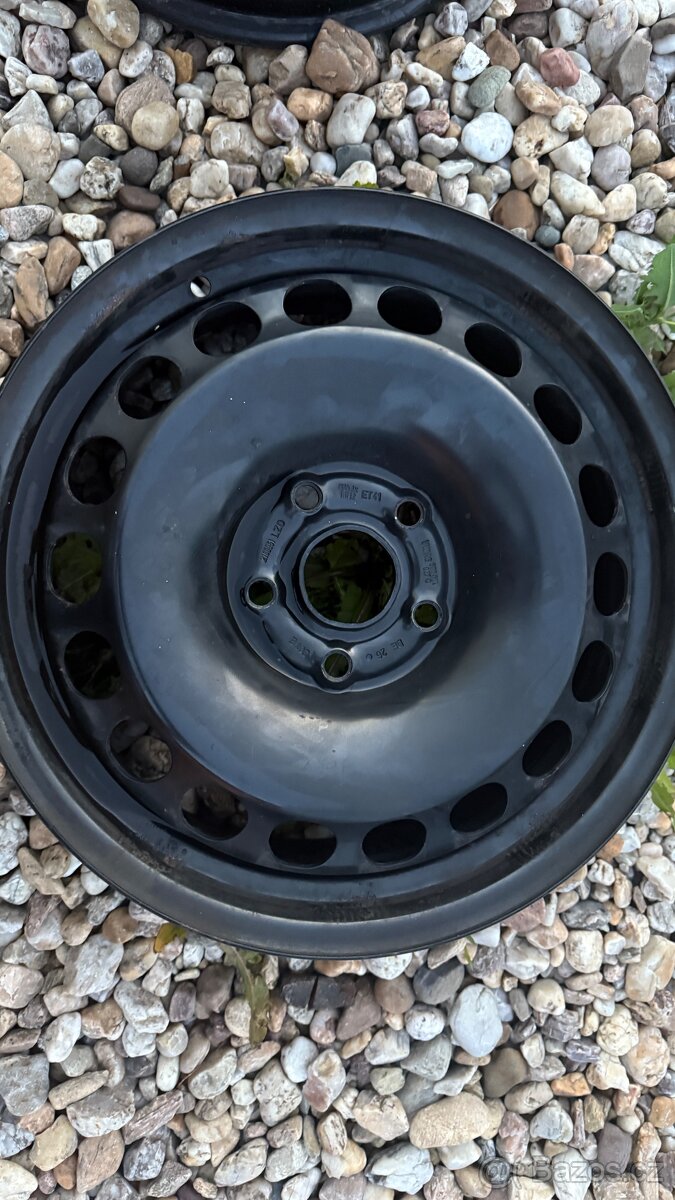 5X112 PLECHOVÉ DISKY VW ŠKODA 6.5Jx16 ET41 - 4