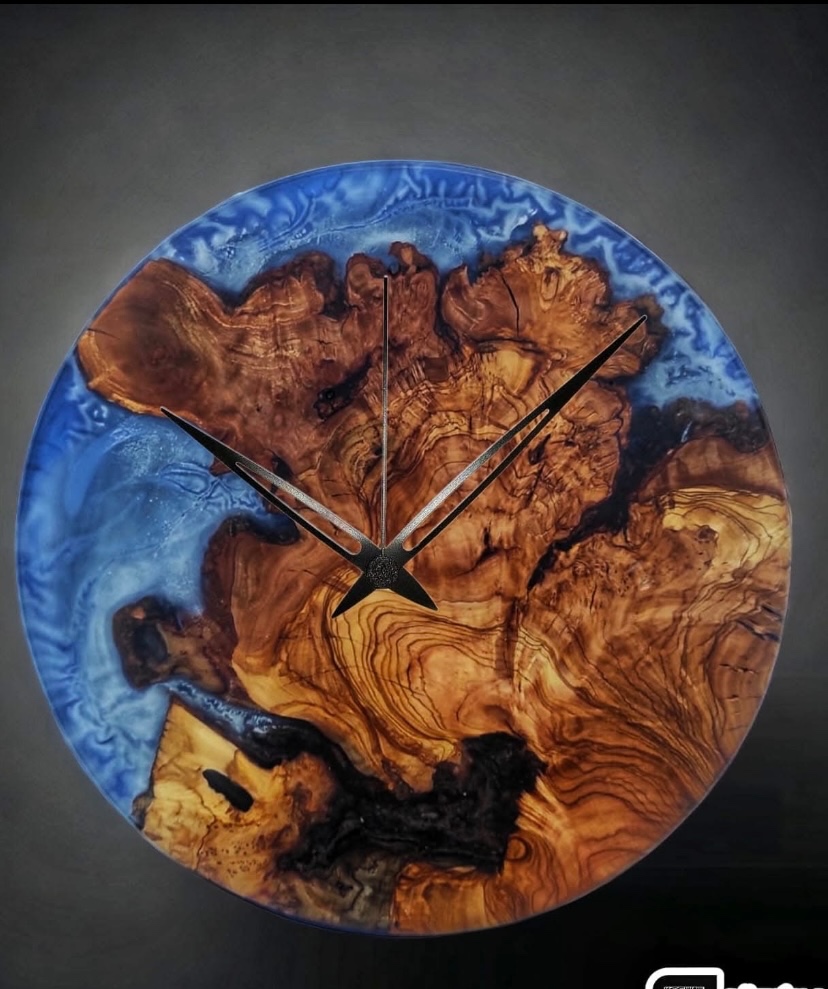 Hodiny z olivovníku - 4