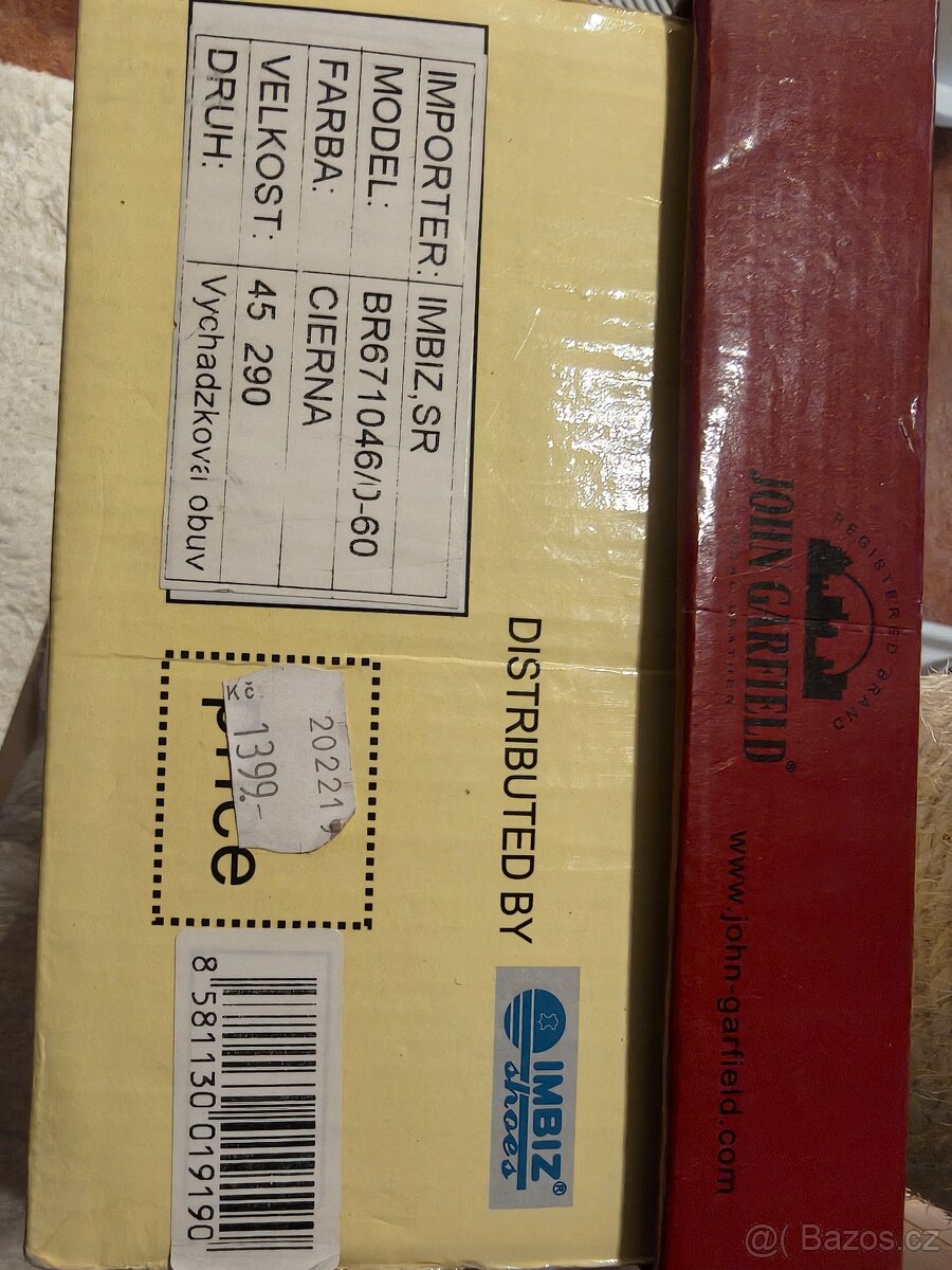 Nové pánské kožené mokasíny Garfield vel.45 - 4