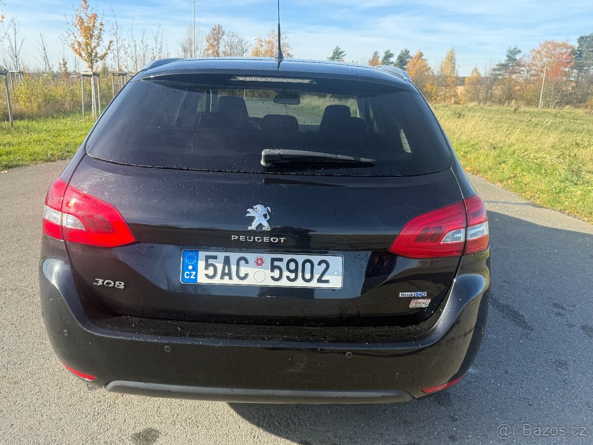 Peugeot 308 1,6 HDi 88 kW Allure spotřeba 3,8 l - 4