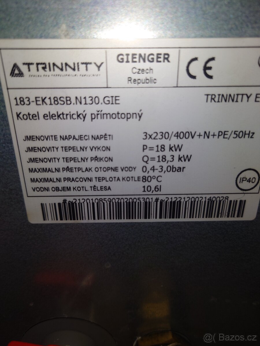 Elektrokotel TRINNITY E18 18kW - 4