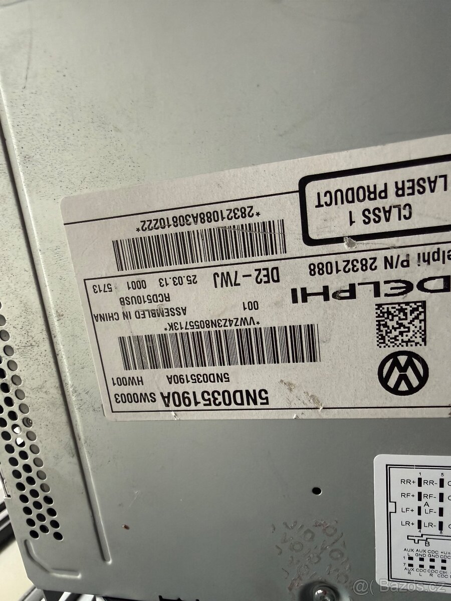 Autorádio, navigace, Volkswagen B6,B7,B8 - 4