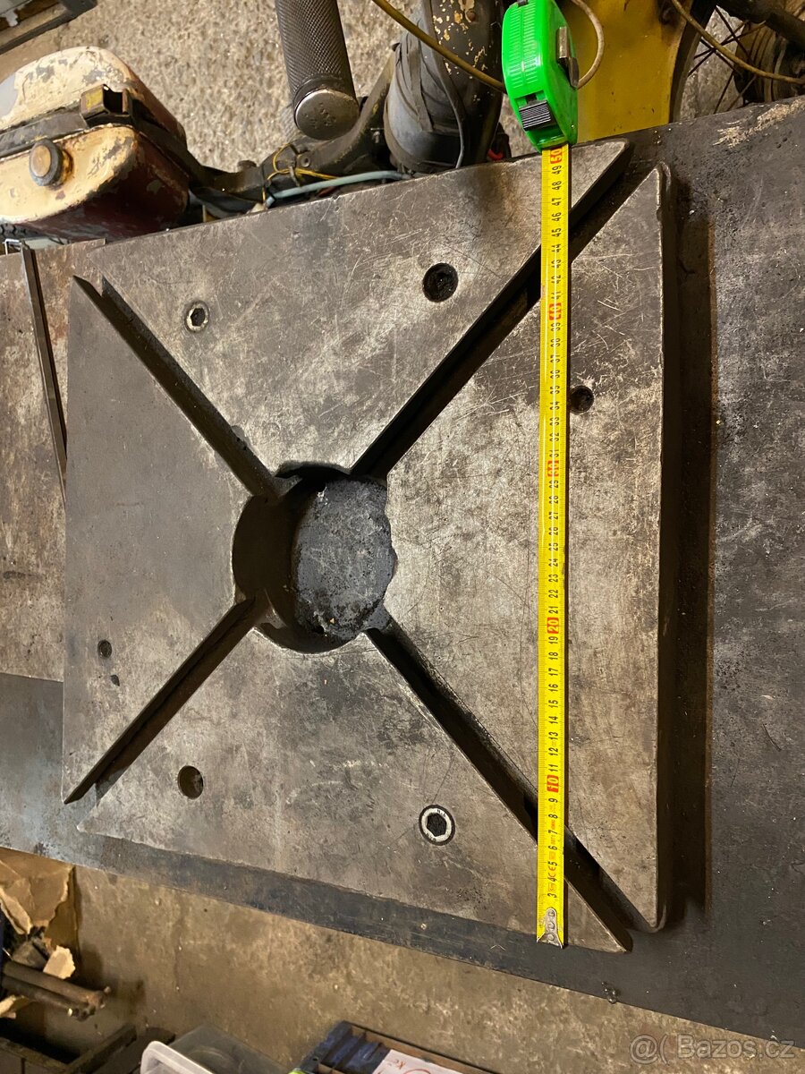 Upínací deska k lisu, vrtačce atd 500x500mm - 4