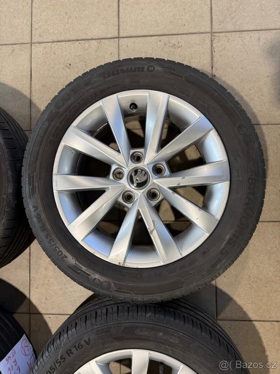 Alu kola ALCATRAS R16 5x112 ET46 + Letní pneu 205/55 R16 - 4
