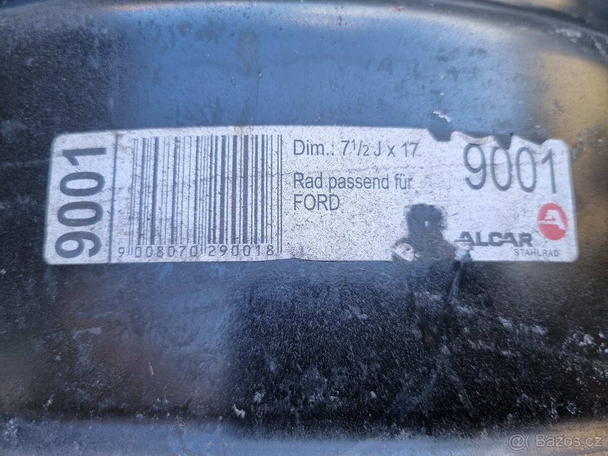 Plechové disky Ford 5X108 7,5J ET55 S-Max Galax 2 - 4