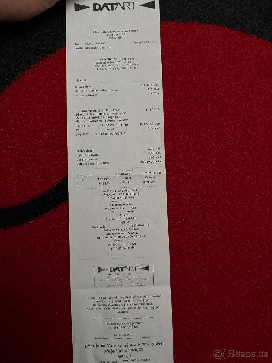 nepoužitý Asus Vivobook 15 - 4