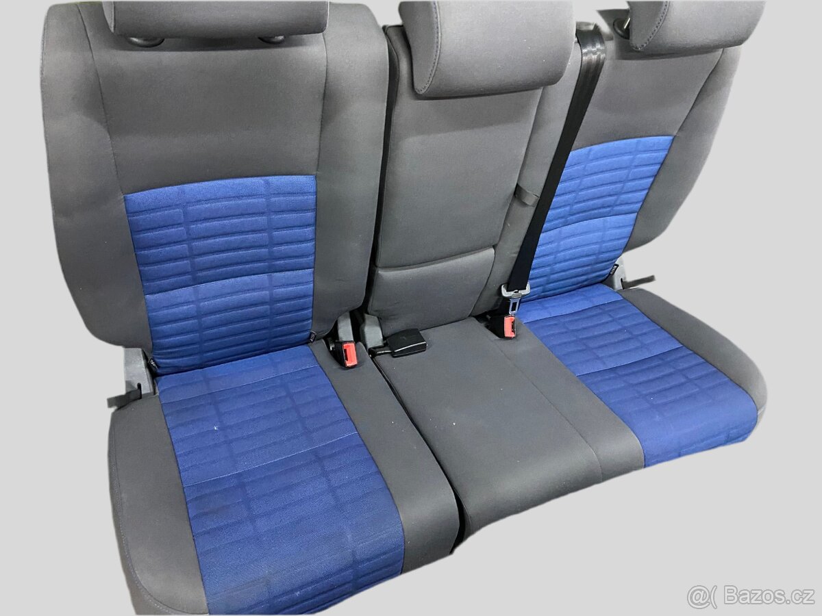 Sedačky VW Golf PLUS vyhřívané, modrá látka - 4