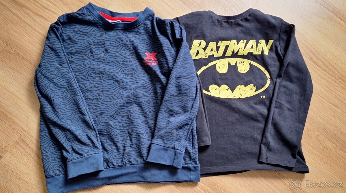 2x tričko dlouhý rukáv vel.128 - 4