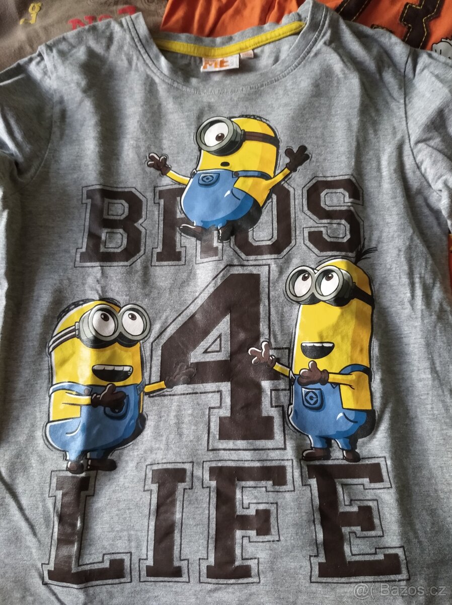 3 trika s dl. rukávem, vel. 140 - 4