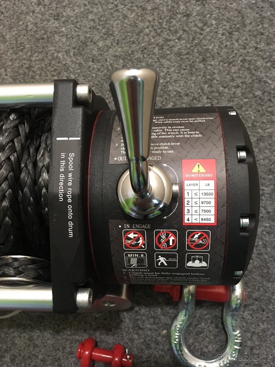 ⭐⭐Nový Naviják 12V tah 6123kg s bezdrátovým ovladačem⭐⭐ - 4