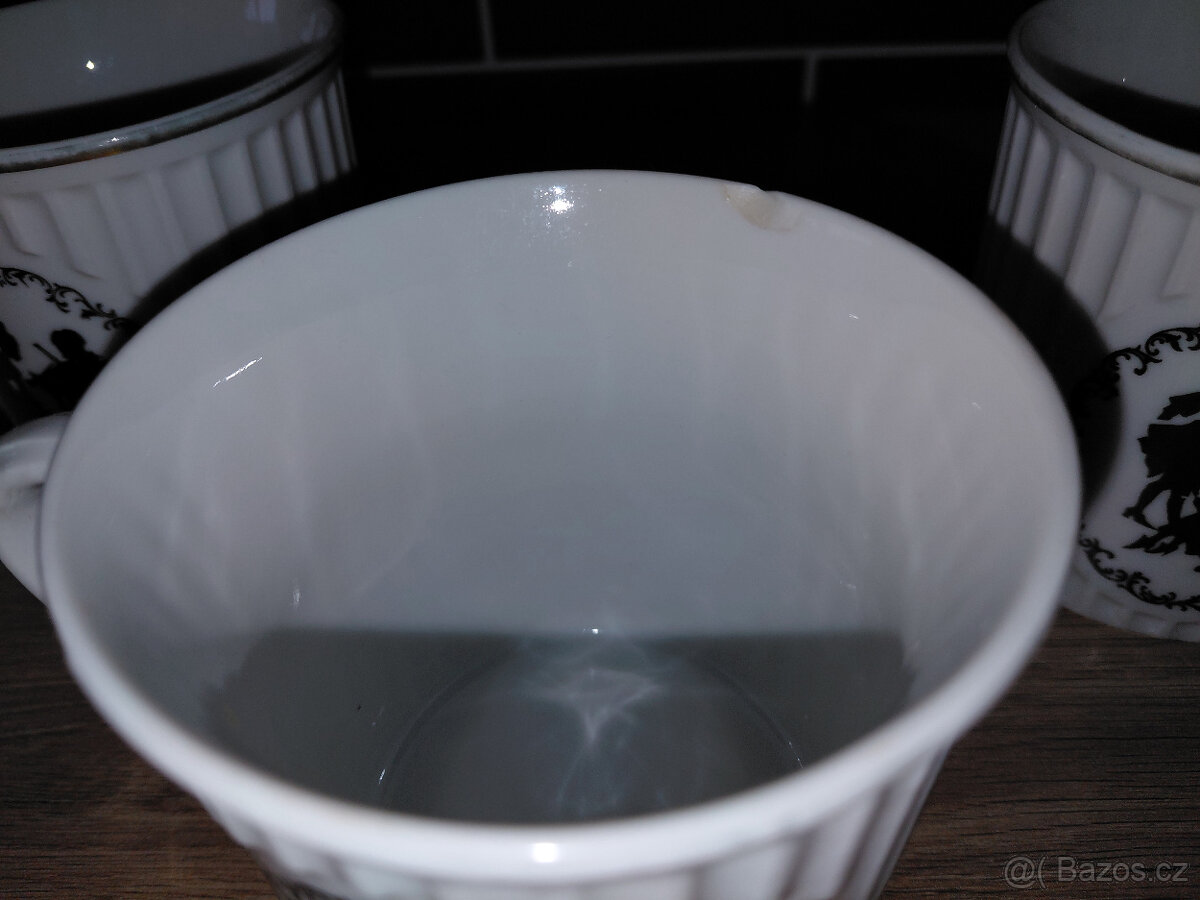 Retro hrnky Rokoko 5ks - 4