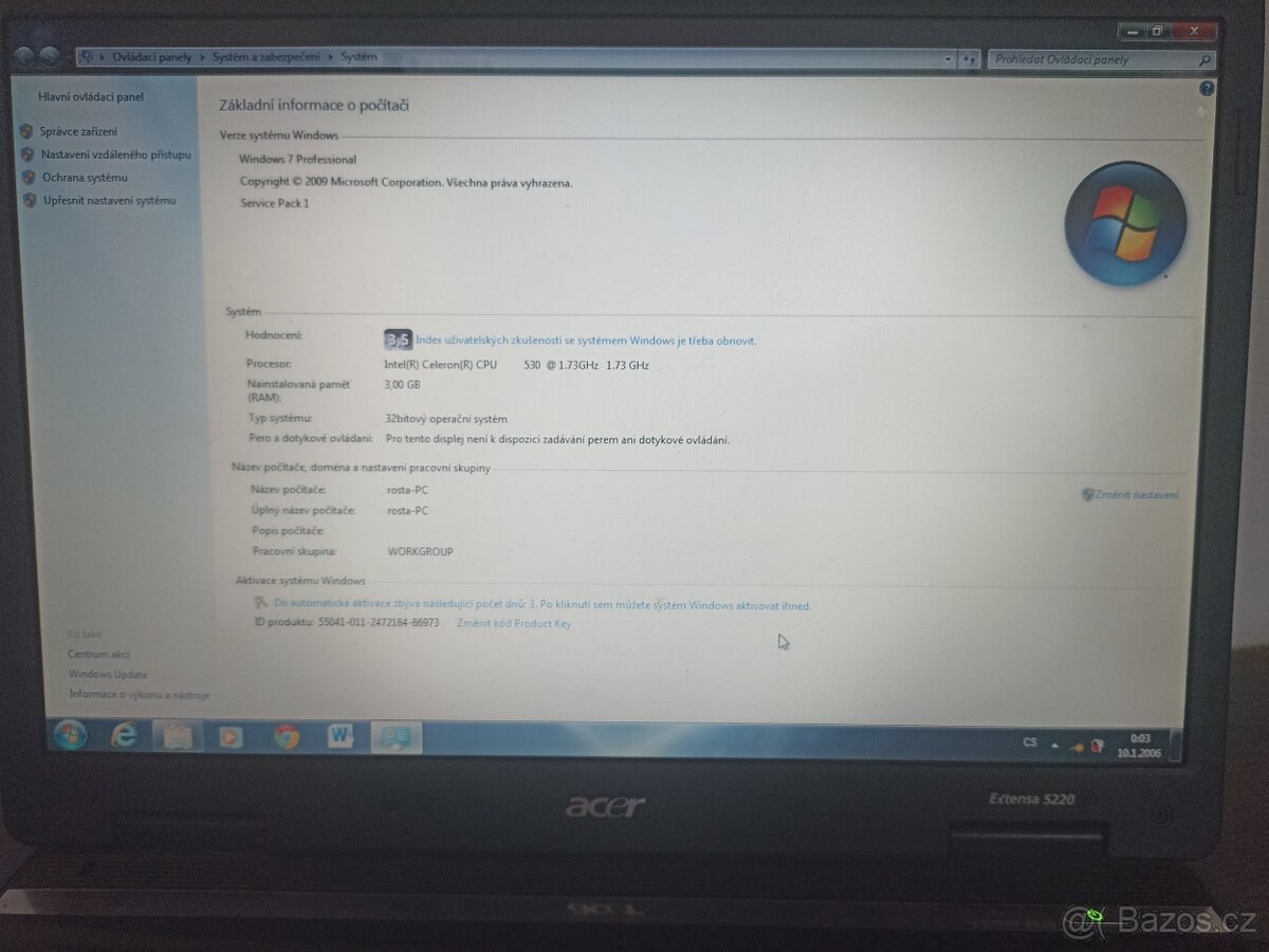 Acer Extensa 5220 - 4