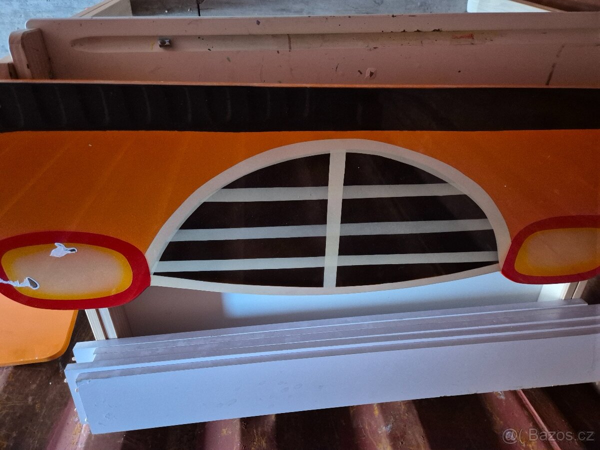 Detska dřevěná postel auto - 4