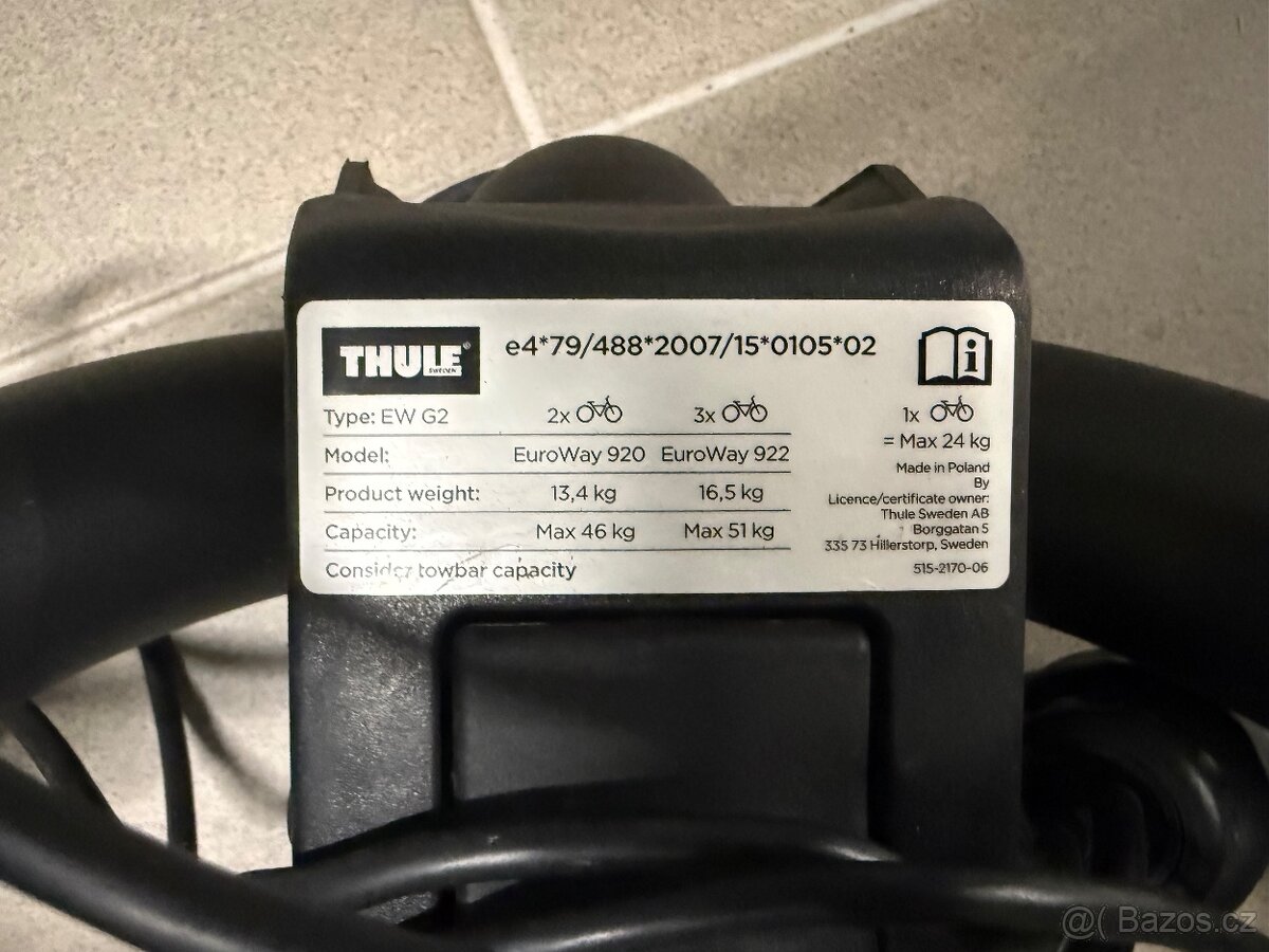 Prodám Thule,Euroway 920 - 4