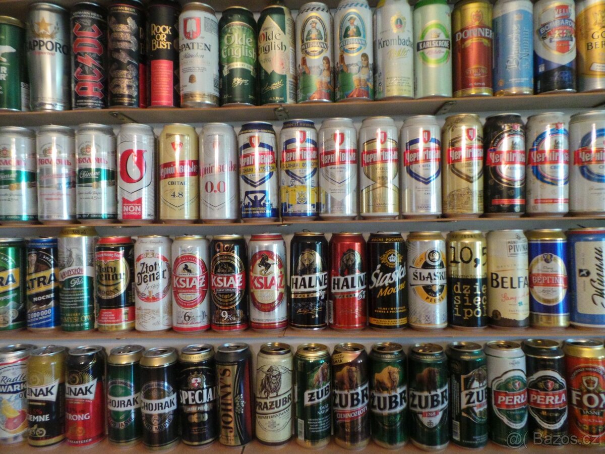 plechovky od piva objem 0,5 l - 4